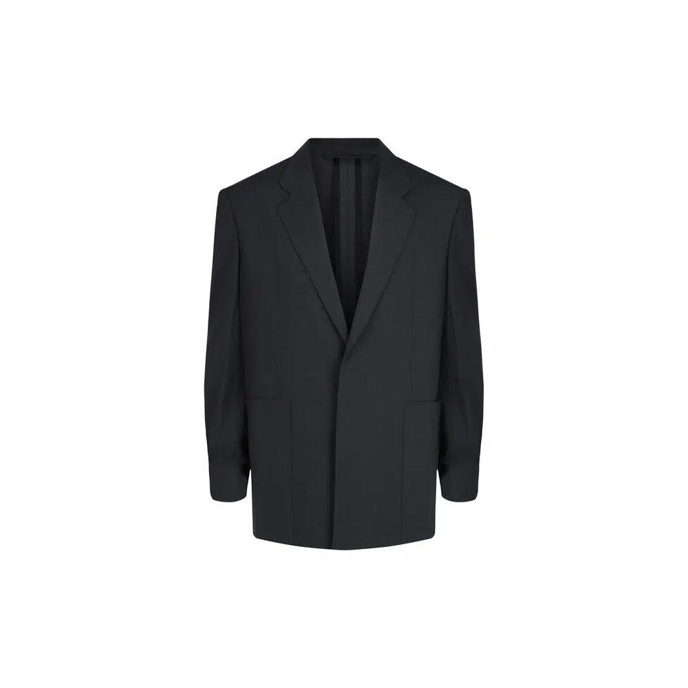 Верхняя одежда Givenchy Boxy Fit Single Button Blazer 'Charcoal' 1