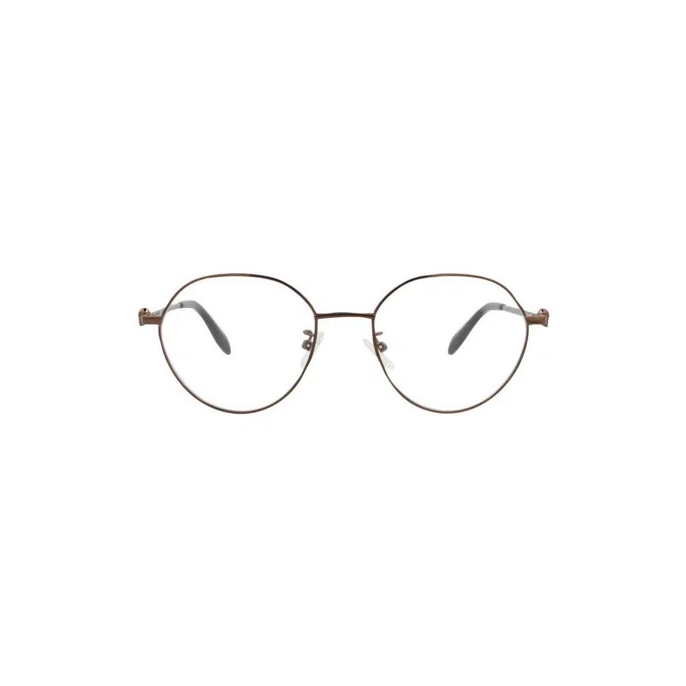Очки Alexander McQueen Round-Frame Metal Optical Frames 'Brown Transparent' 1