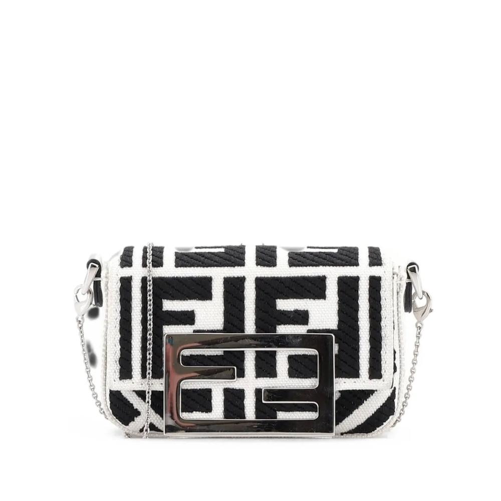 Сумка через плечо Chain Baguette Charm Bag Zucca Coated Canvas Nano 1