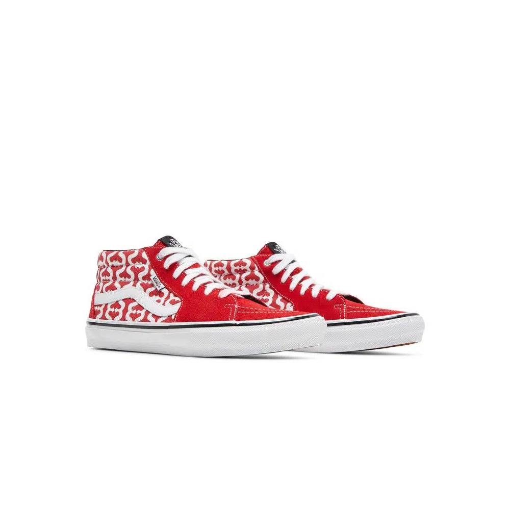 Кроссовки Supreme x Vans Grosso Mid 'Monogram S - Red' 8