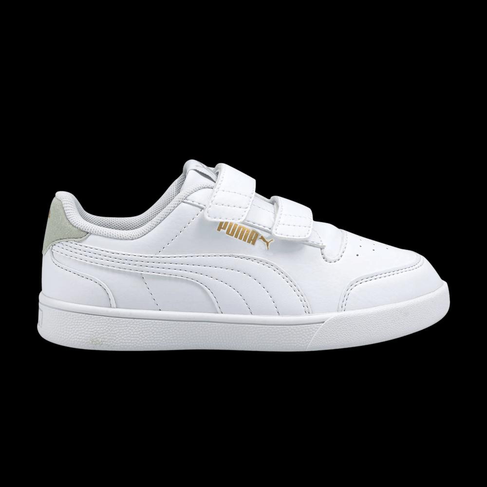 Кроссовки Puma Shuffle Velcro Little Kid 'White Grey Violet' 1