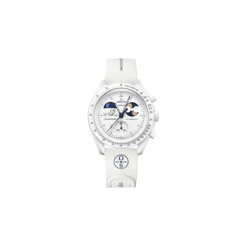Часы Swatch x Omega Bioceramic Moon 'Mission To Earthphase Moonshine Gold Cold Moon' 1
