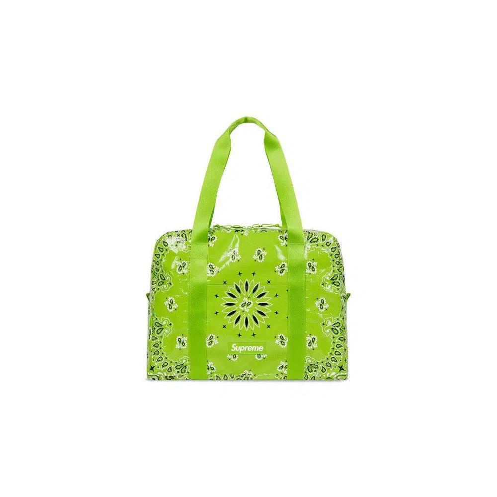 Сумки Supreme Bandana Tarp Small Duffle Bag 'Ярко-зеленый' 1