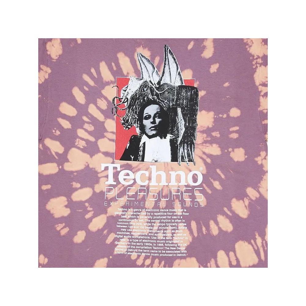 Футболки Pleasures Techno T-Shirt 'Orange Dye' 3