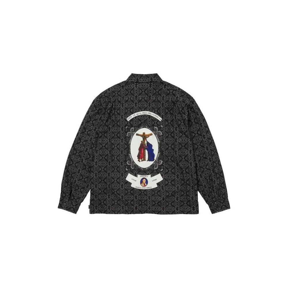 Фланелевые рубашки Supreme Devotion Flannel Zip Up Shirt 'Black' 2
