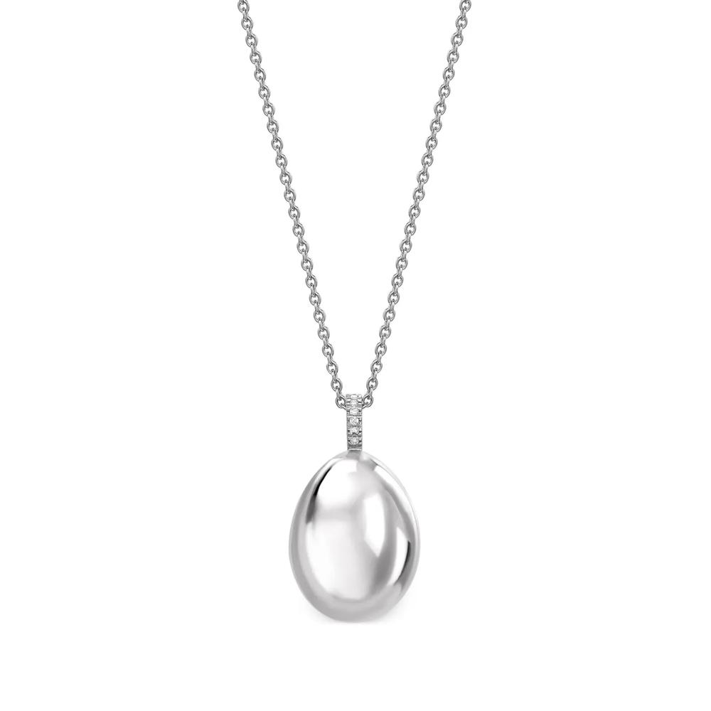 Колье Fabergé Essence Egg из белого золота с подвеской 1