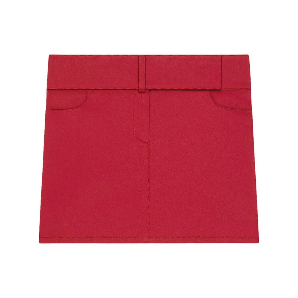 Юбка мини с поясом 1