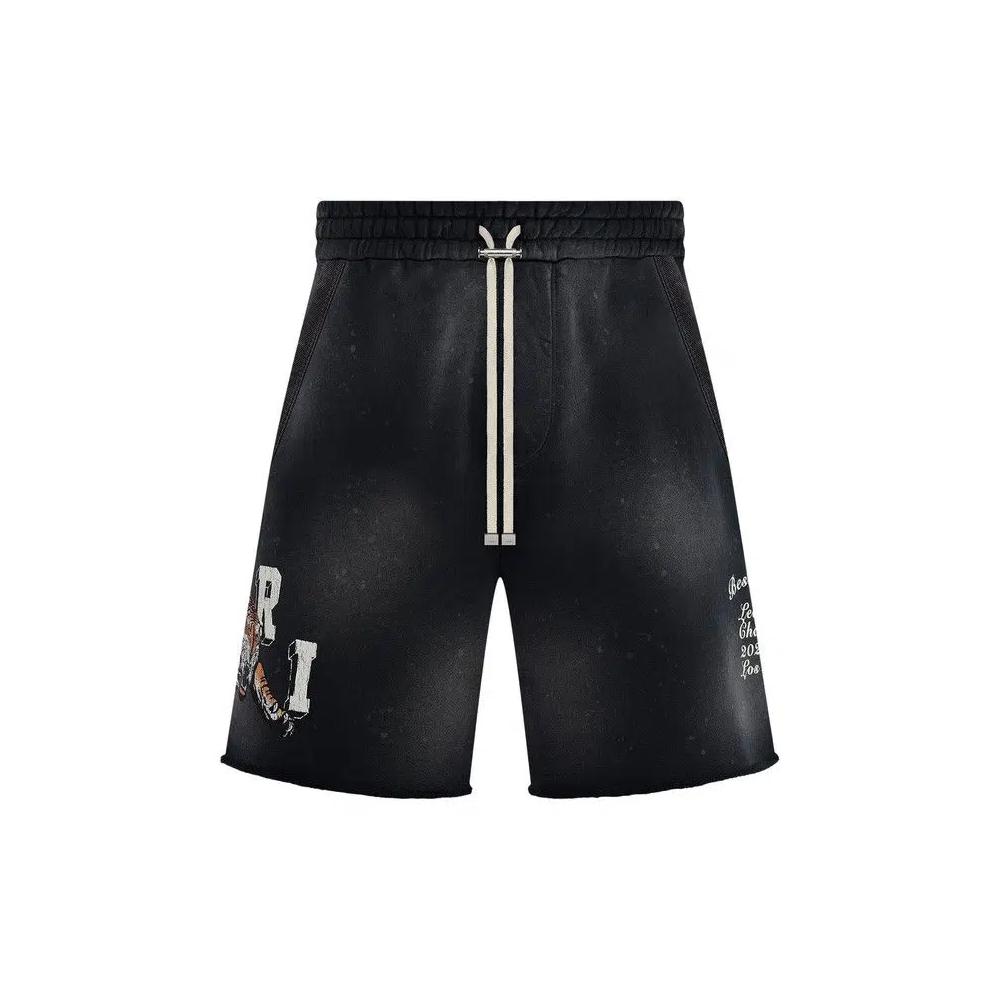 Шорты Amiri Vintage Tiger Sweatshort 'Black' 1