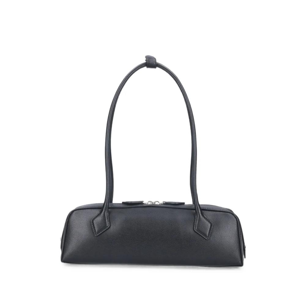 medium Le Teckel logo-print goatskin shoulder bag 2