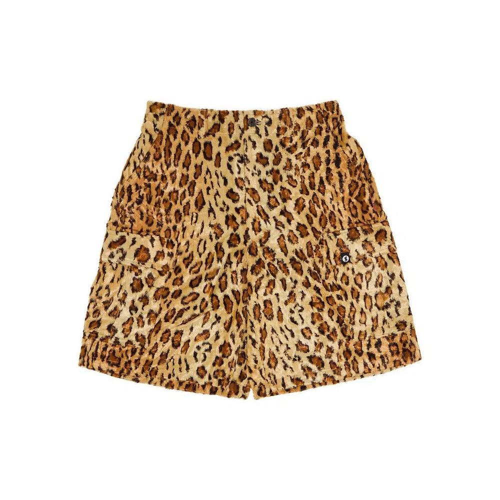 Шорты Supreme x Goodenough Crushed Rayon Pile Cargo Short 'Leopard' 1