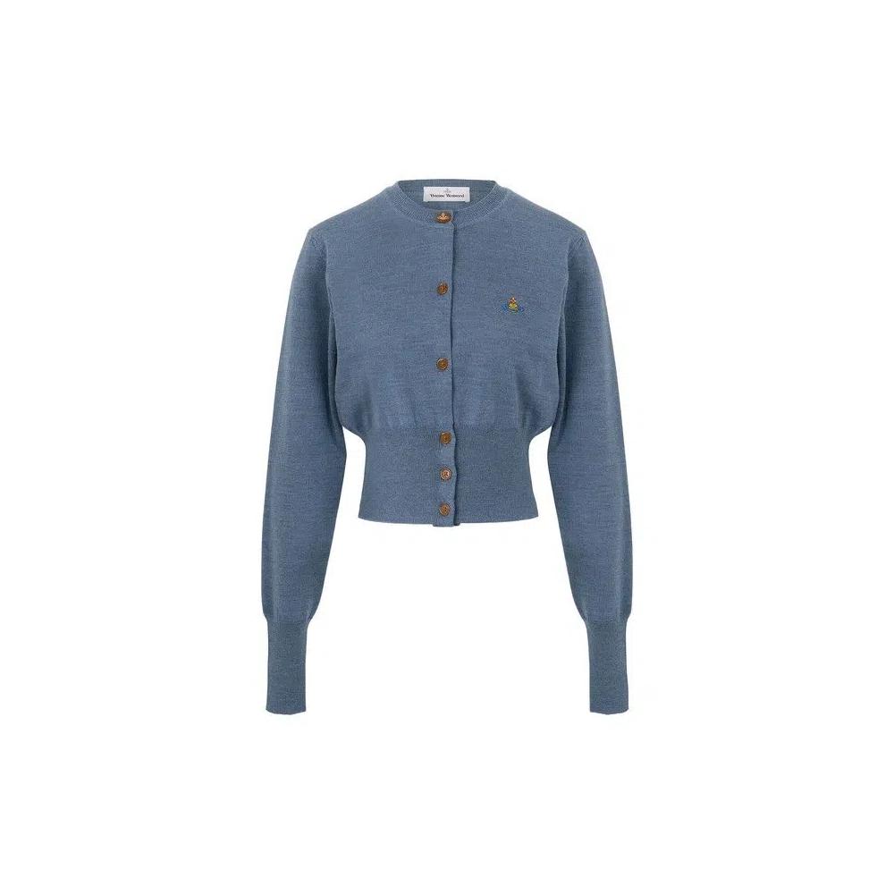 Кардиганы Vivienne Westwood Bea Cropped Cardigan 'Джинсово-синий' 1