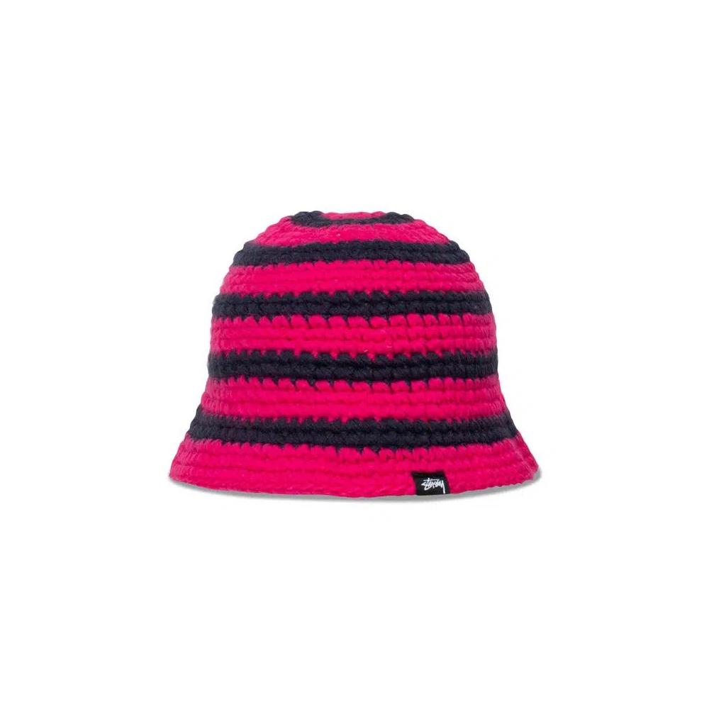 Панамы Stussy Swirl Knit Bucket Hat 'Hot Pink' 1