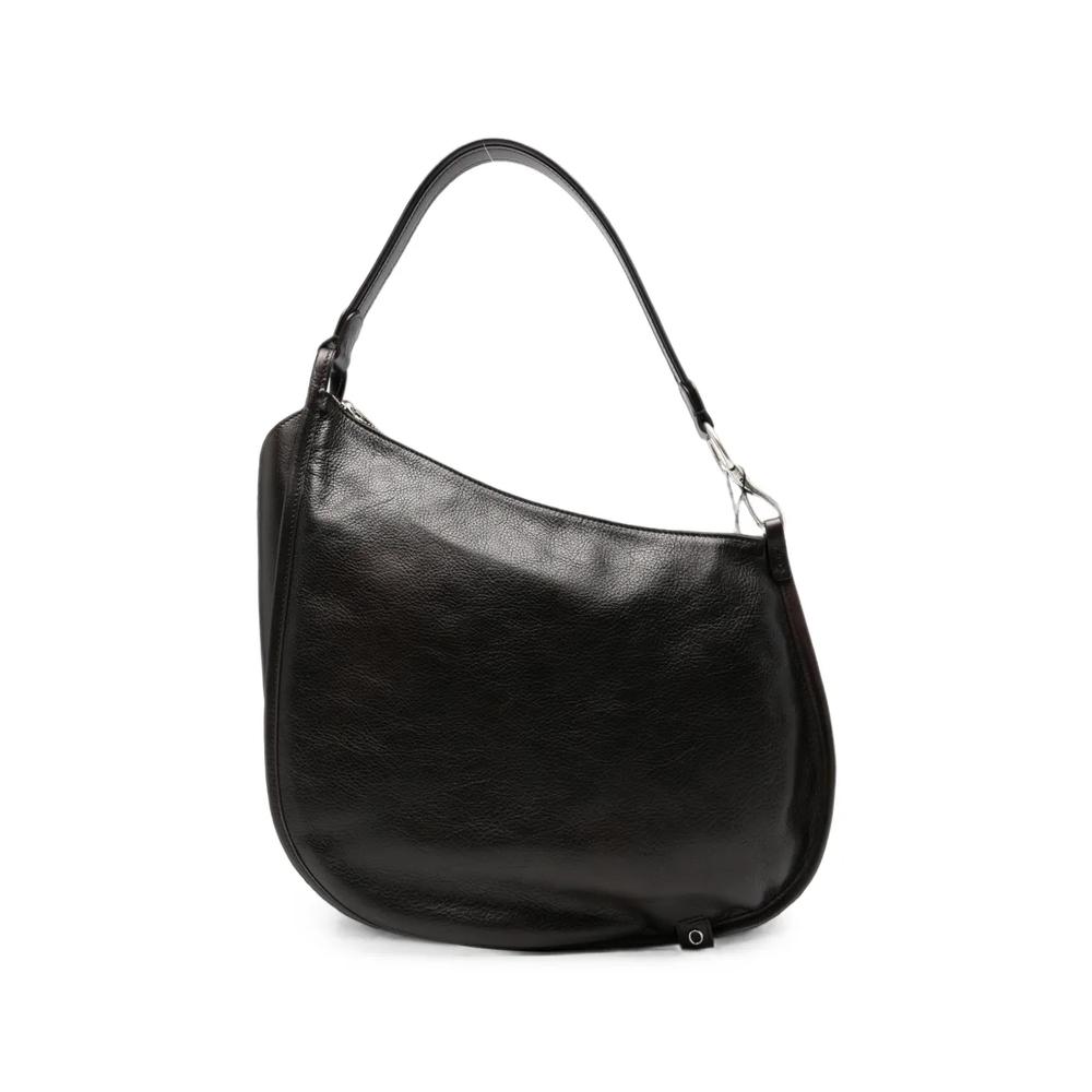 grained leather shoulder bag 1