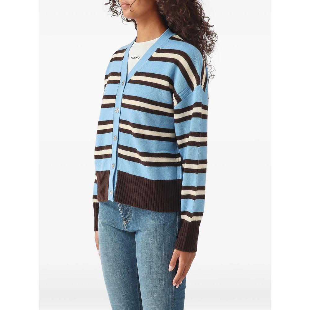 striped V-neck cardigan 3