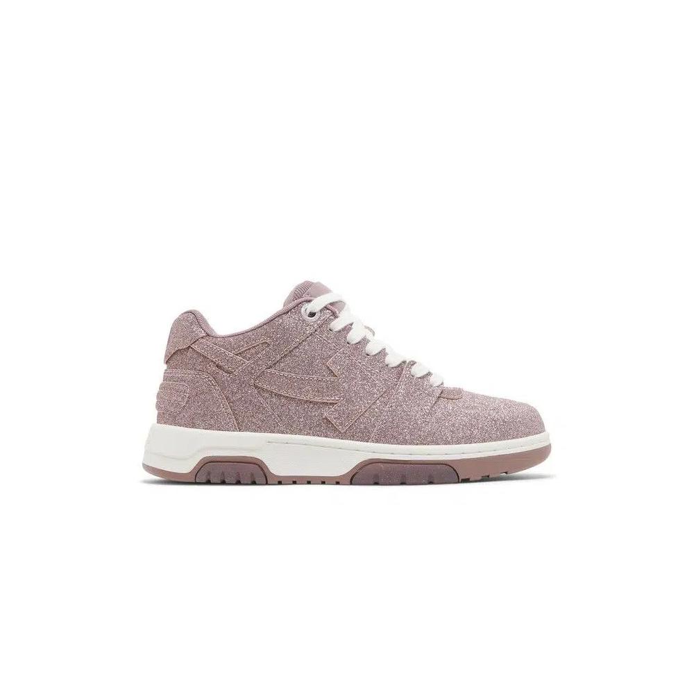 Кроссовки Off-White Wmns Out Of Office «Розовые блёстки» 1