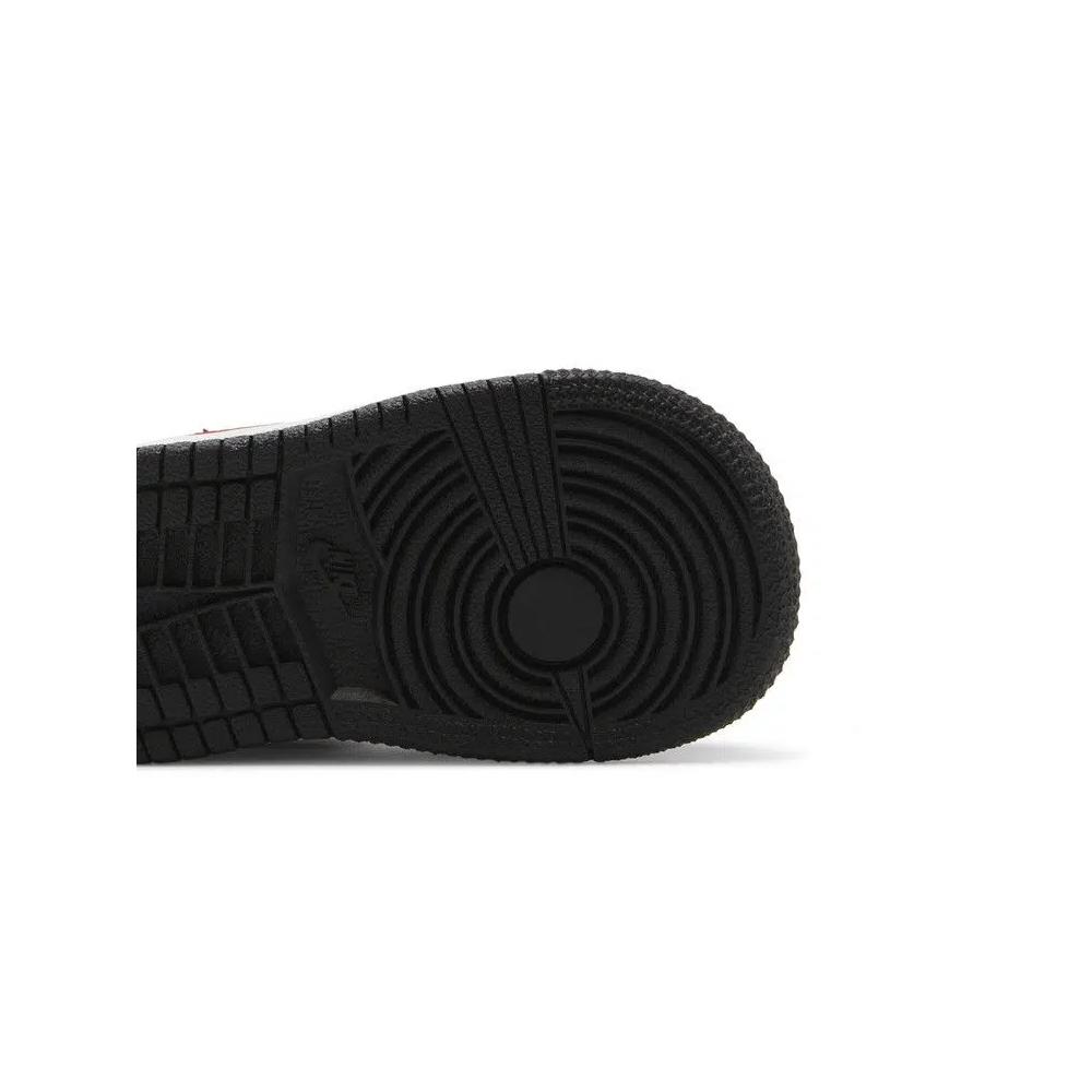 Кроссовки Air Jordan 1 Mid TD 'Black Fire Red' 5