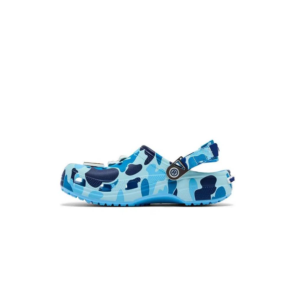 Клоги BAPE x Crocs Classic Clog 'ABC Камуфляж - Синий' 3