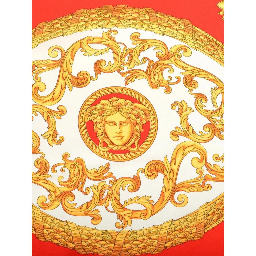 Barocco print silk scarf 2