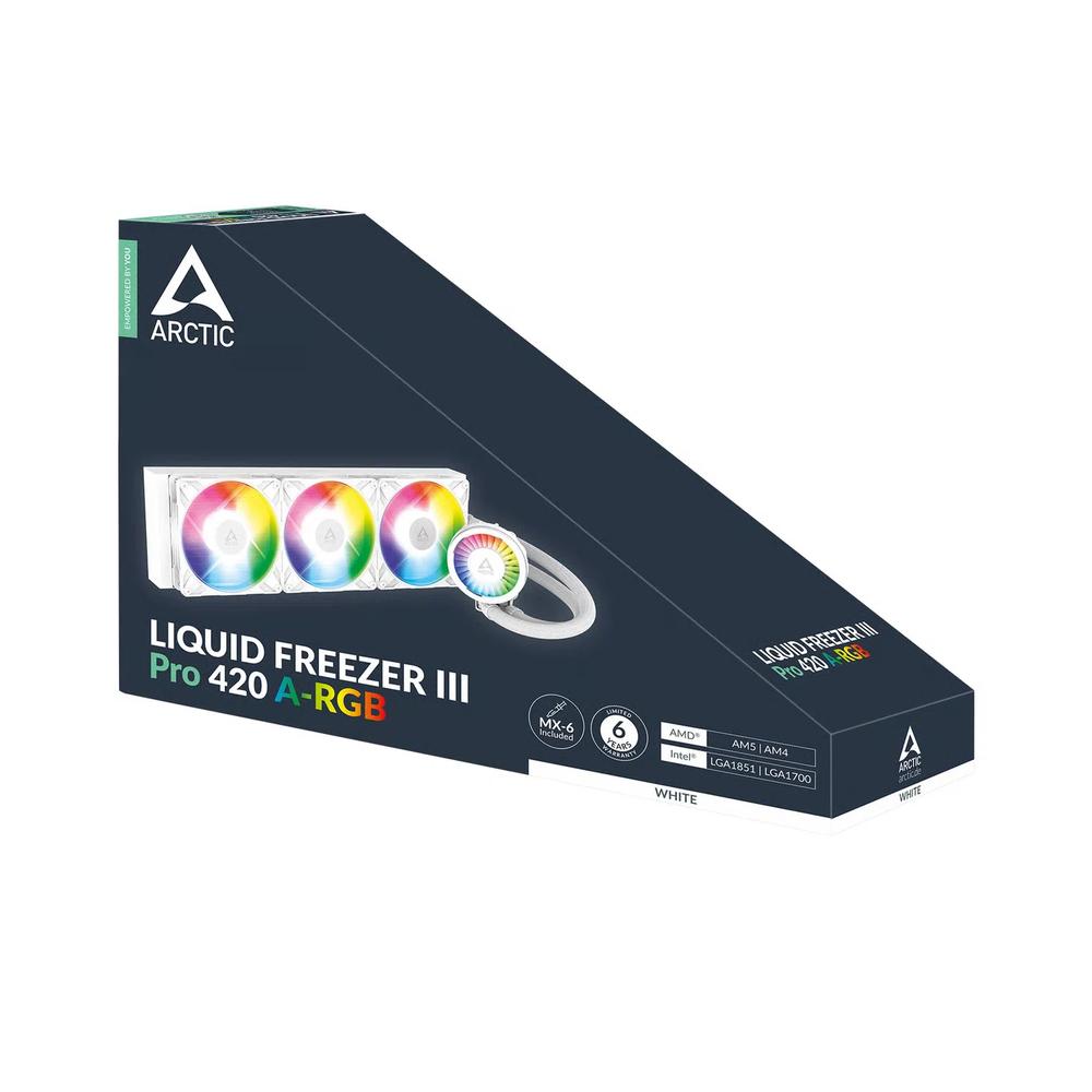 ARCTIC Liquid Freezer III Pro 420 A-RGB 420mm водяное охлаждение - белый 6