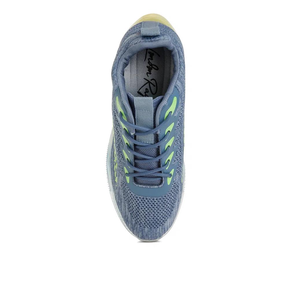 Массивные нескользящие кроссовки Flyknit синие 6