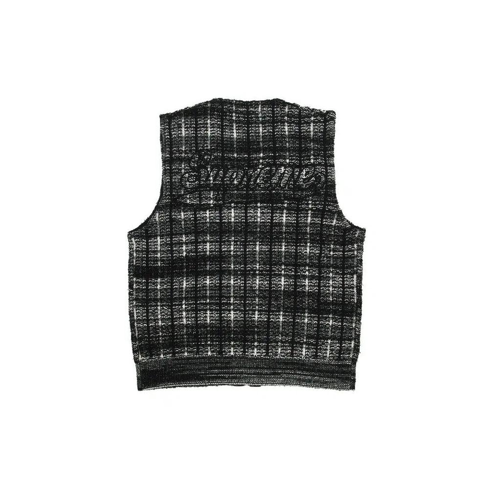 Свитера Supreme Speckled Zip Up Sweater Vest 'Чёрный' 2