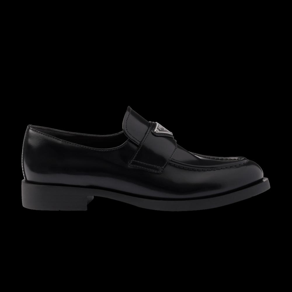 Кроссовки Prada Wmns Brushed Leather Loafer «Черный» 1