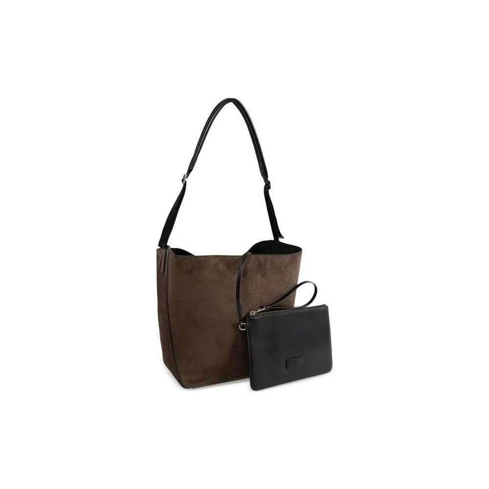 Сумки через плечо Moncler Carlo Hobo Bag 'Dark Brown' 2