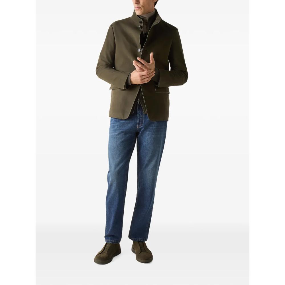 dark olive green SECONDSKIN II Conte jacket 2