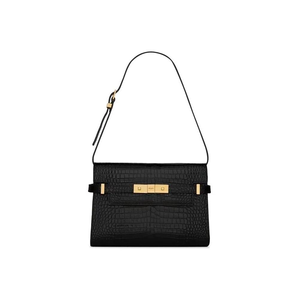 Сумки через плечо Saint Laurent Manhattan Small Shoulder Bag 'Черный' 1