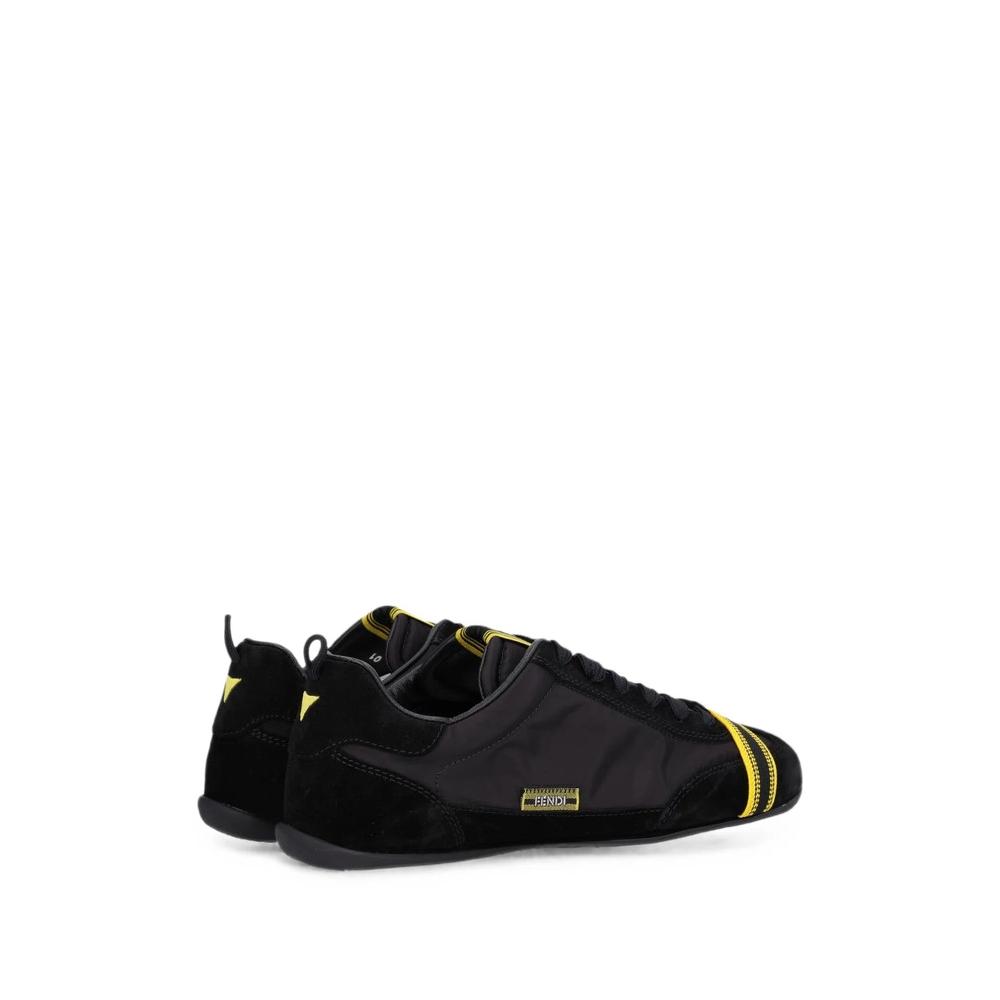 Wrap contrast-stripe panelled sneakers 4