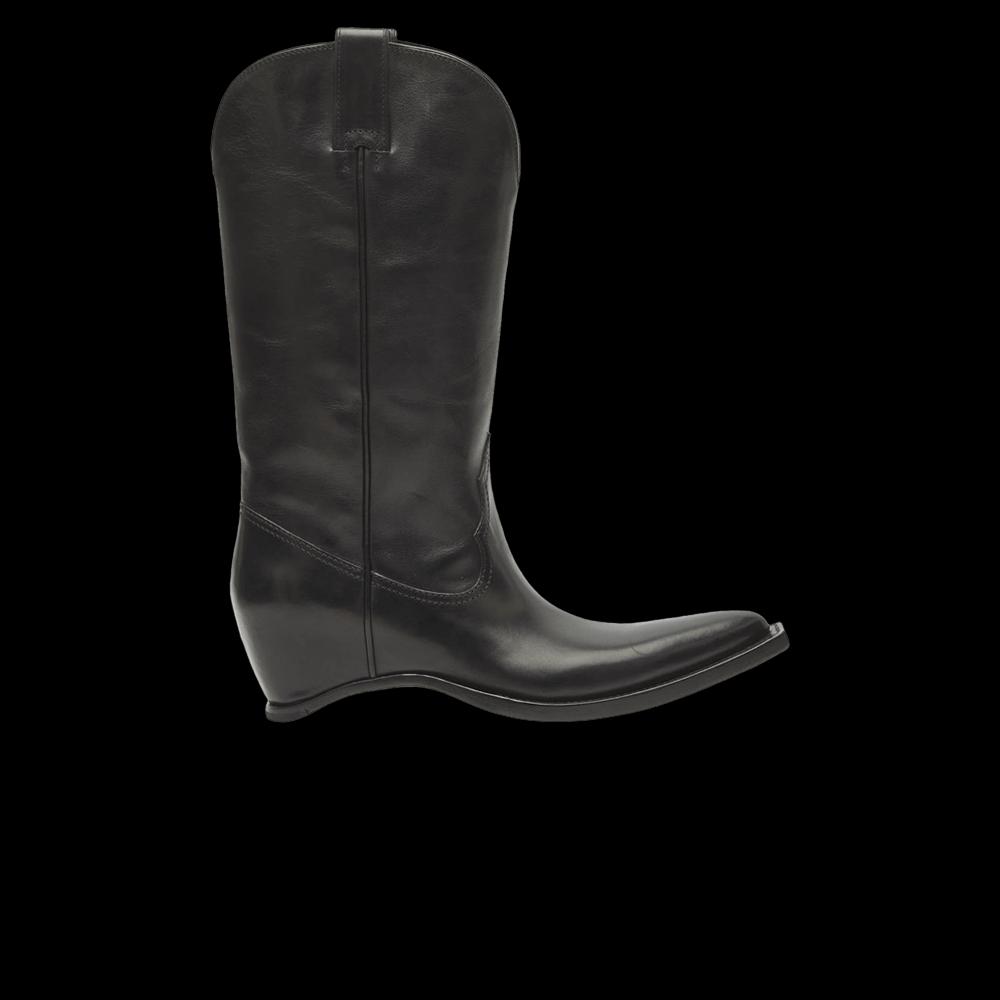 Кроссовки Wmns Maison Margiela Heel-less Western Leather Boot 'Black' 1