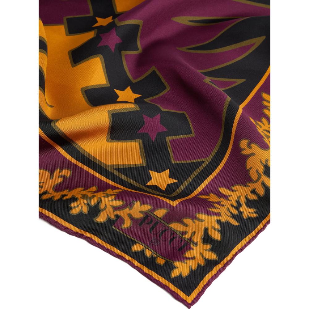 Valdimontone-print silk scarf 2