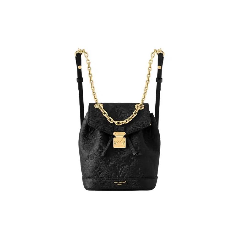 Рюкзаки Louis Vuitton Nano Noé Backpack 'Black Monogram Embossed Empreinte Cowhide Leather' 1