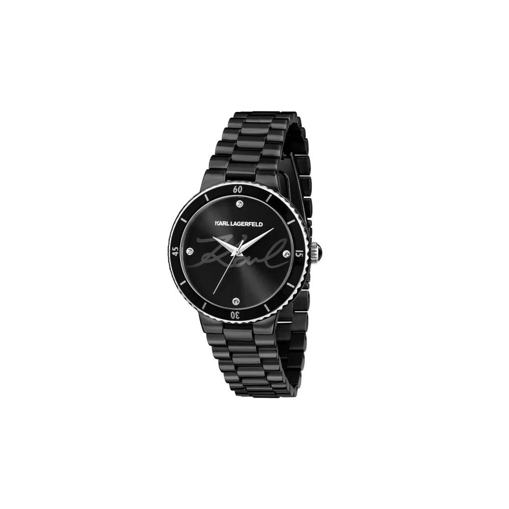 【2 года гарантии】KARL LAGERFELD Kaiser Collection 36mm женские черные кварцевые часы R0553104504 1