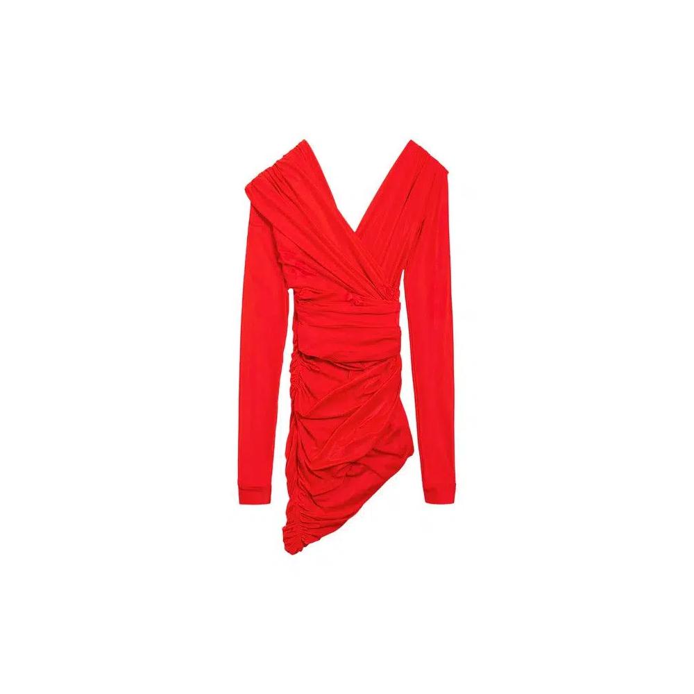 Платья Balenciaga Draped Dress 'Red' 1