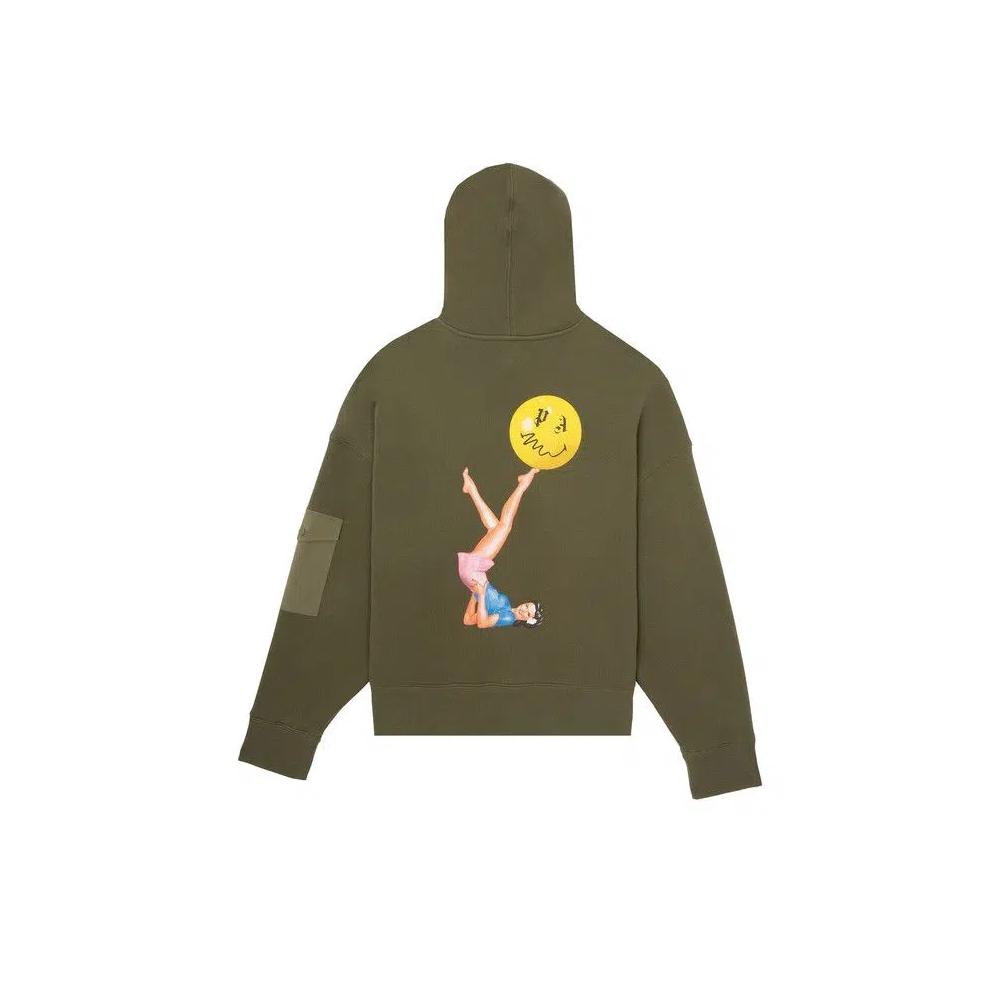 Худи Palm Angels Juggler Pin Up худи 'Military' 2