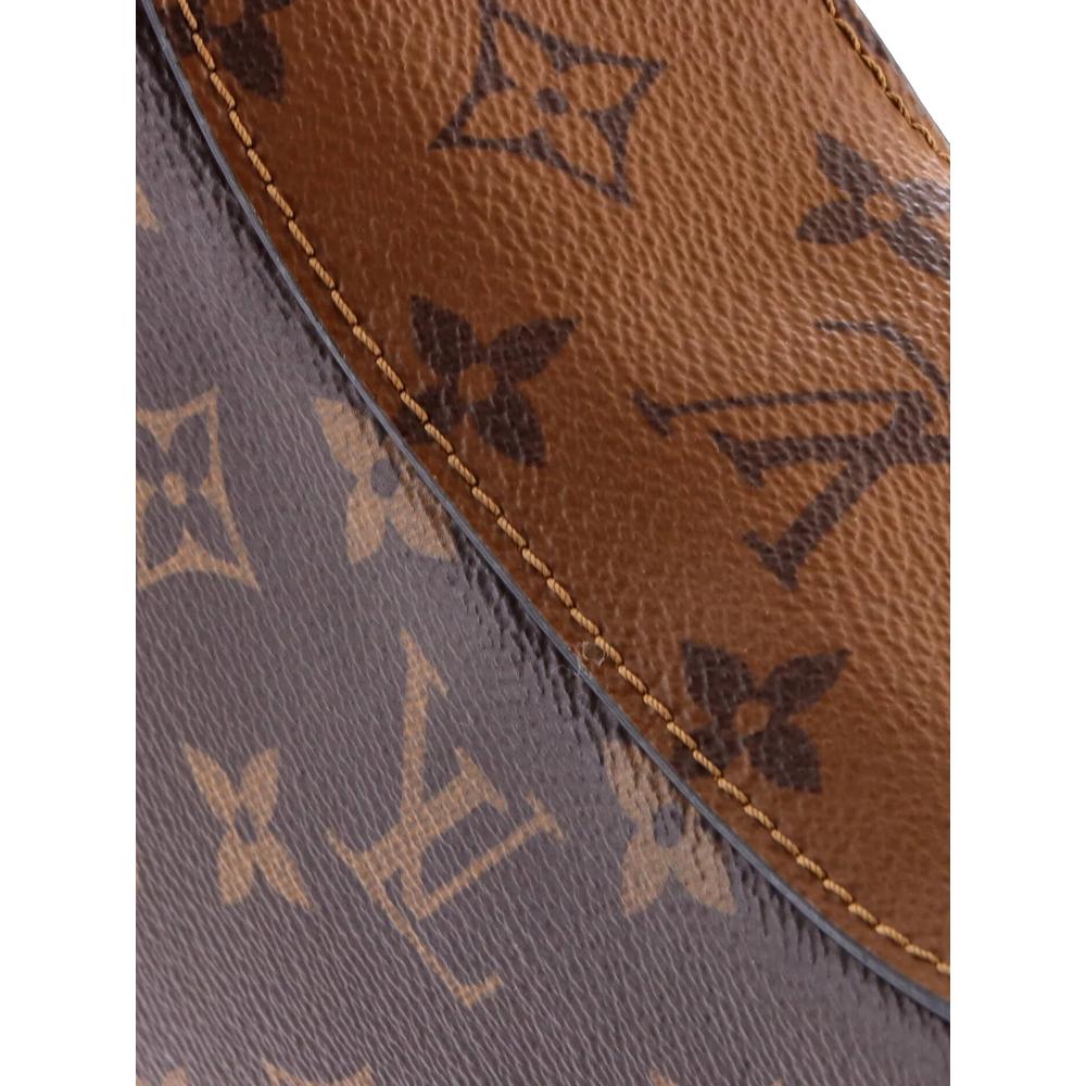 LV Twinny Handbag Monogram Canvas and Reverse Monogram Canvas with Leather shoulder bag 4
