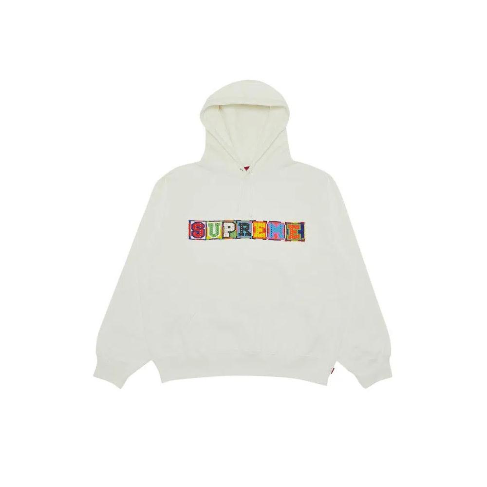 Худи Supreme Beaded Hooded Sweatshirt 'White' 1