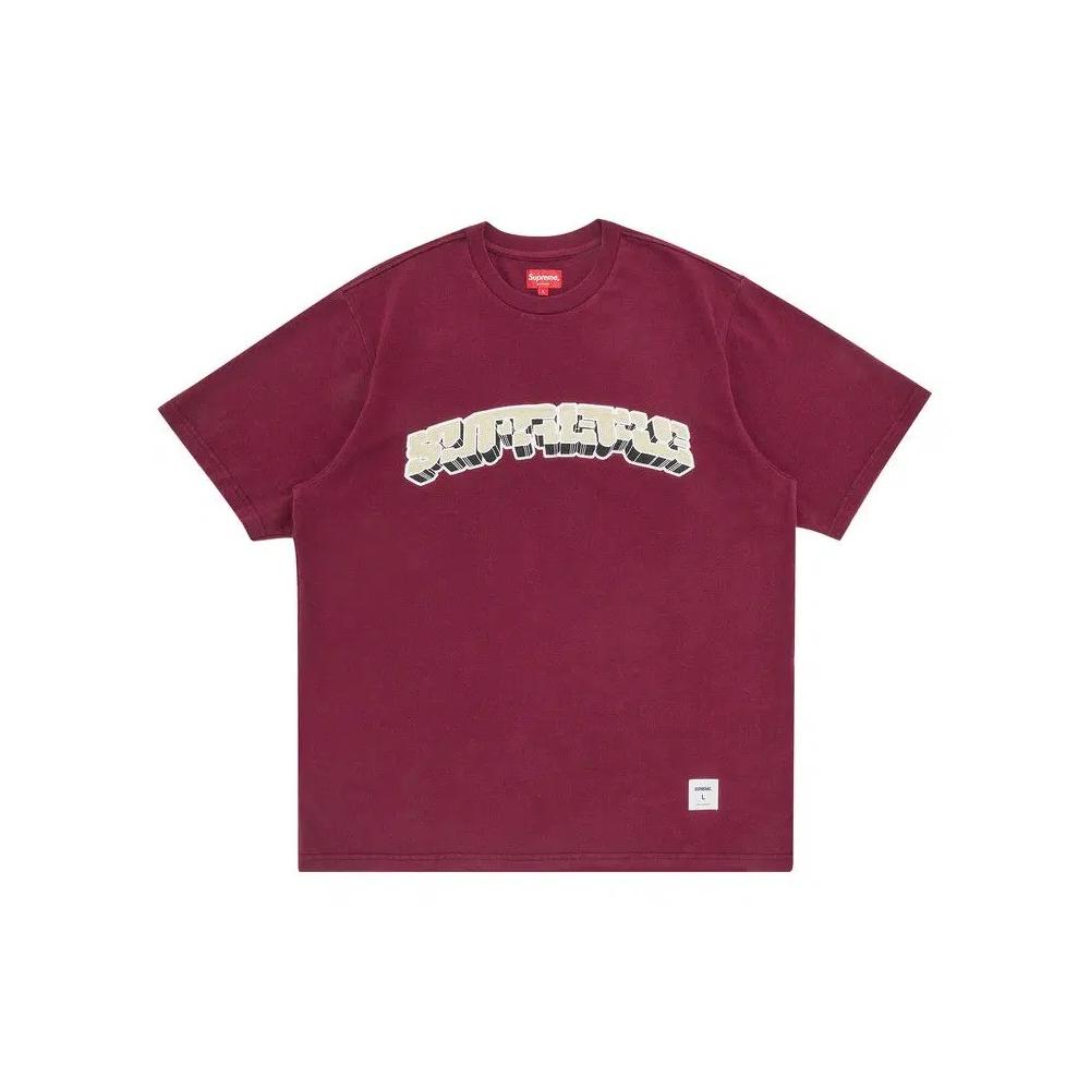 Футболки Supreme Block Arc с коротким рукавом «Plum» 1