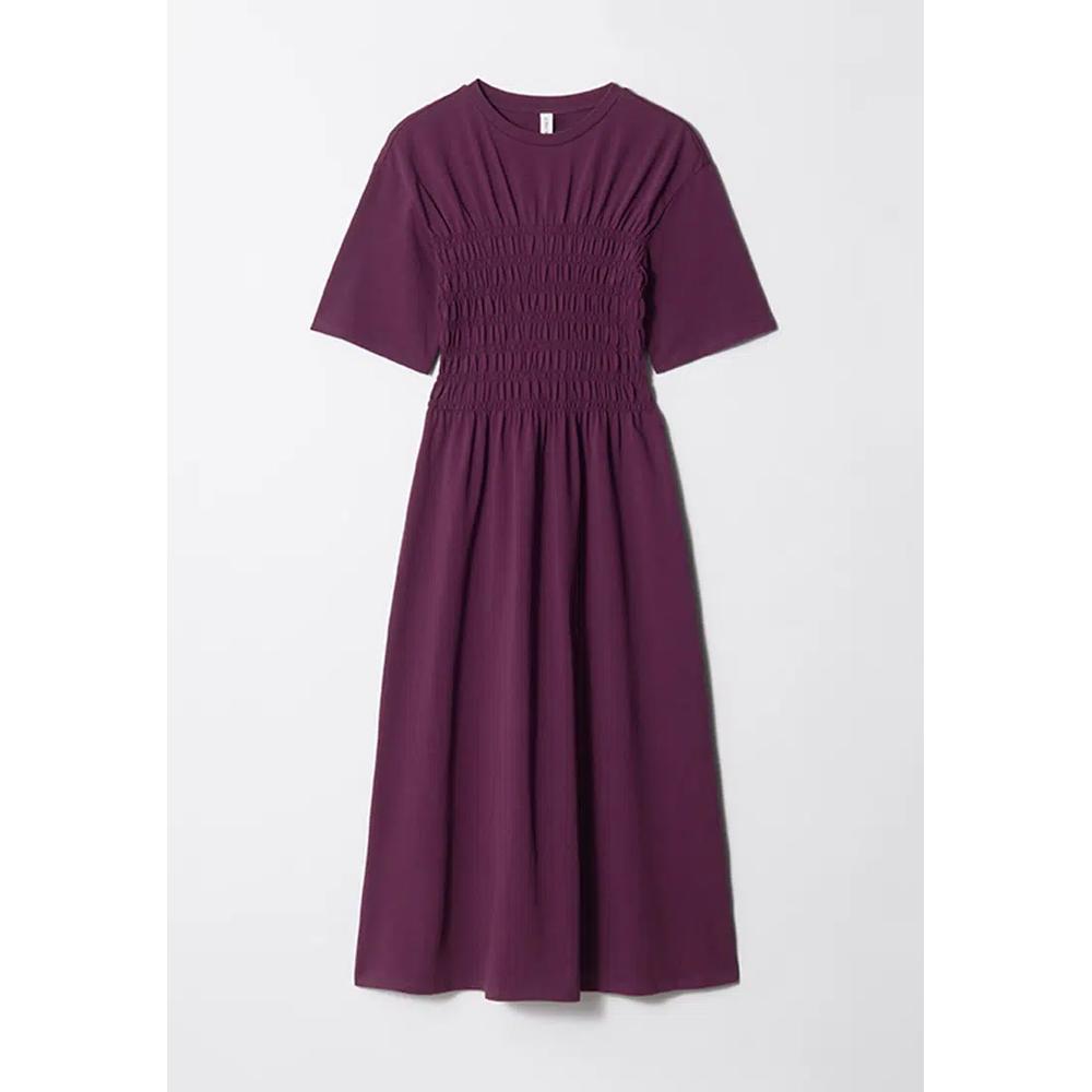 Платье-миди со сборкой Smocked Midi Dress 4