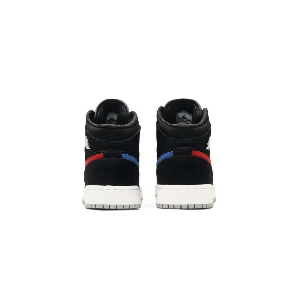 Кроссовки Air Jordan 1 Retro Mid GS 'Black University Red' 6