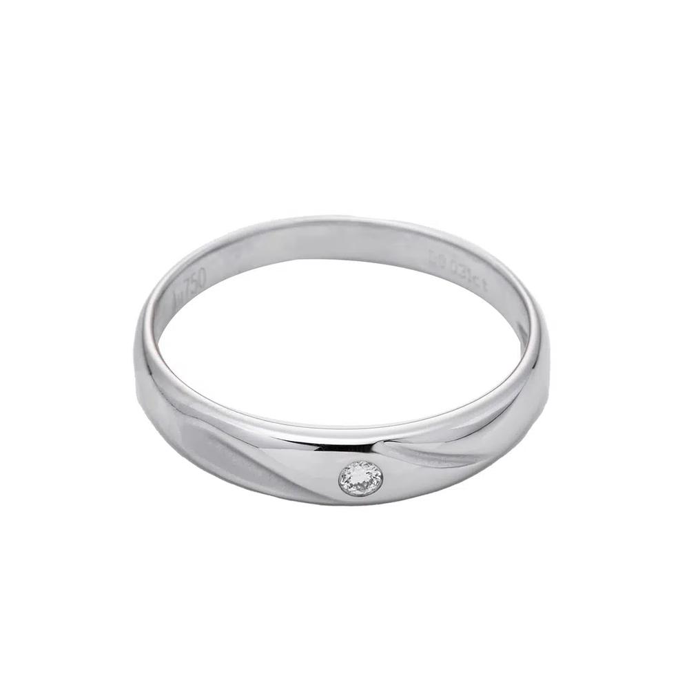 Кольцо с бриллиантом LITZ из белого золота 18K YF-YR7466 2