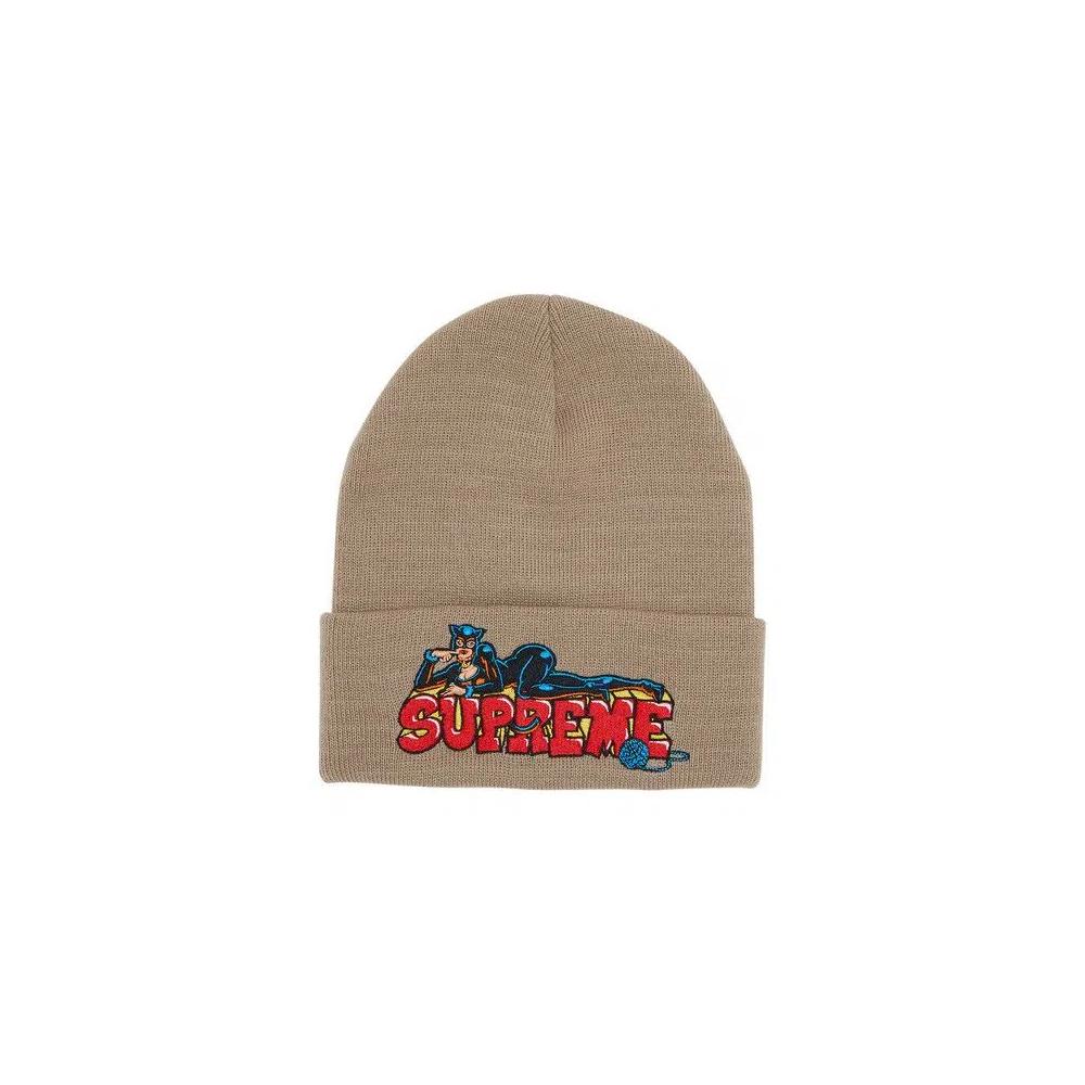 Шапки-бини Supreme Catwoman Beanie 'Stone' 1
