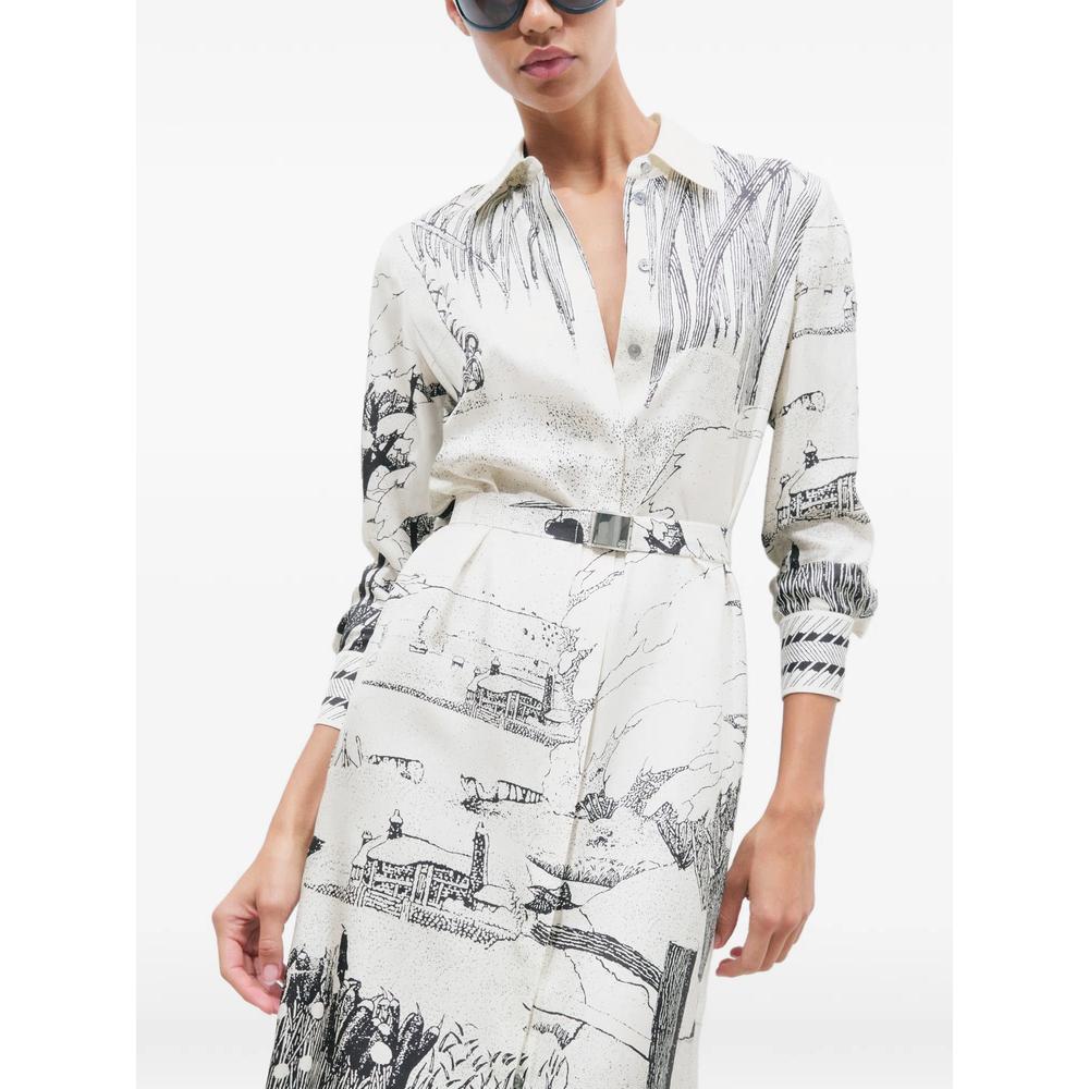 printed silk shirtdress 4
