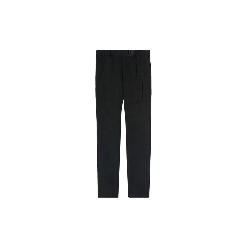 Низ Off-White Buckle Dry Wool Slim Pant «Черный» 1