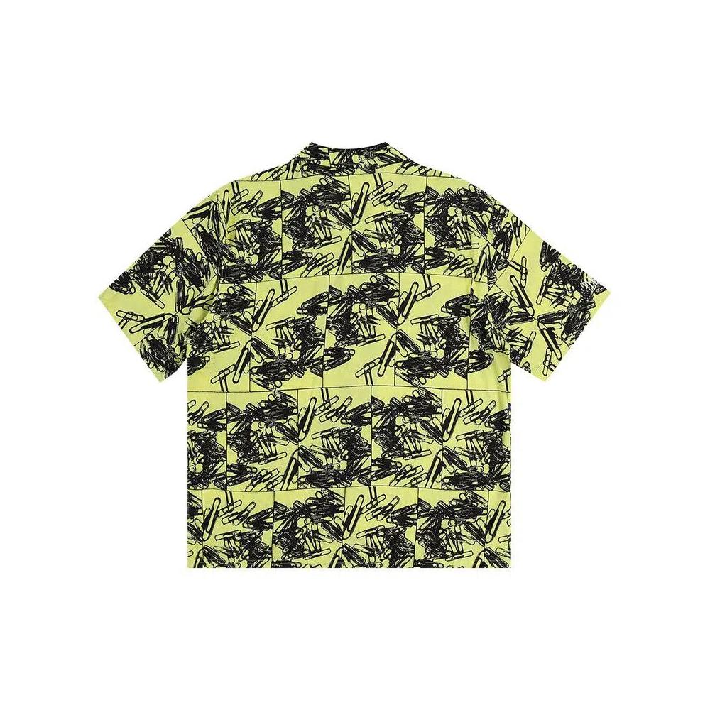 Рубашки на пуговицах Pleasures Clips Button Down Short-Sleeve Shirt 'Yellow' 2