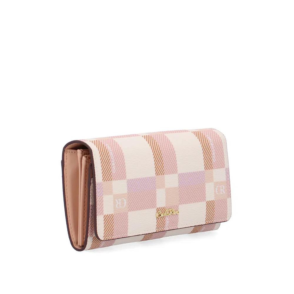 Длинный кошелек CR Dainty Check 2-Fold - Персиковый 3