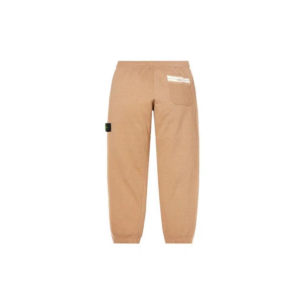 Спортивные штаны Supreme x Stone Island Stripe Sweatpant 'Tan' 2