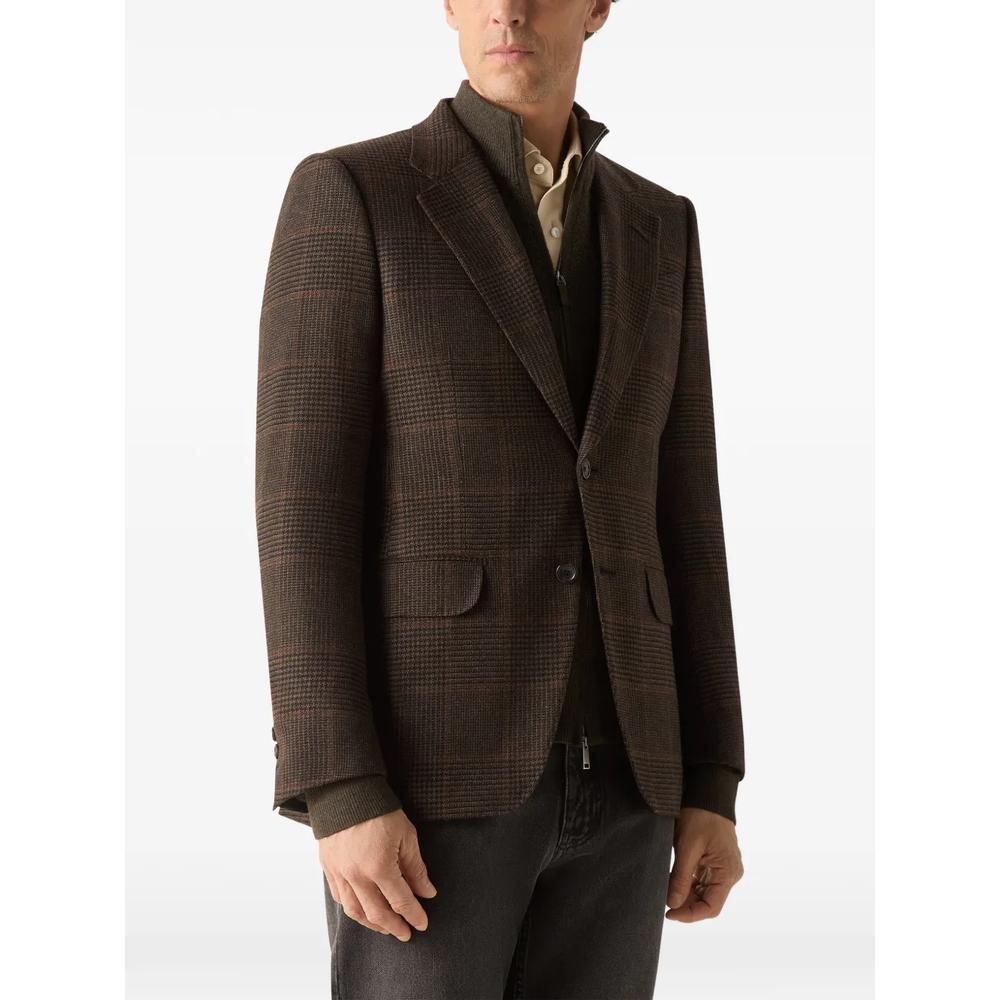dark olive green and black Oasi Cashmere jacket 3