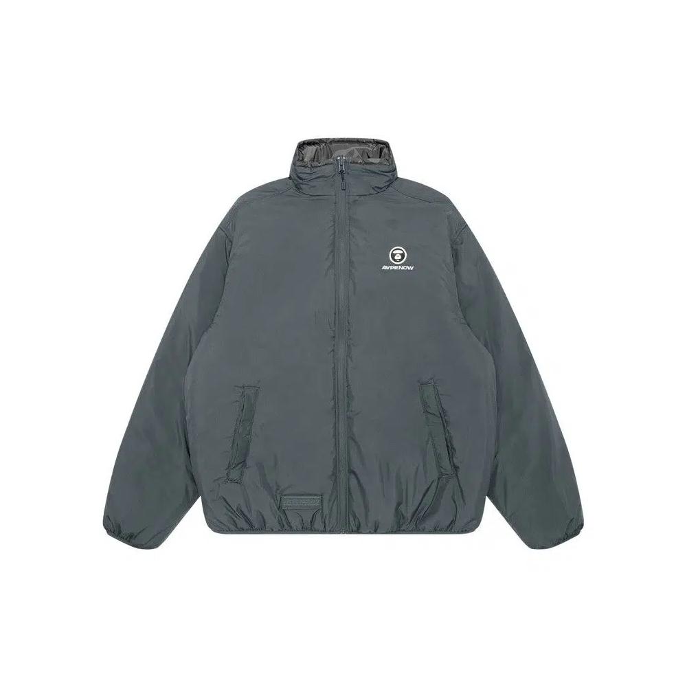 Куртки AAPE Now Moonface Logo Zip-Up Jacket 'Серый/Темный' 1